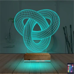 Geometrik Dekoratif 3D Lamba - Masa Gece Lambası Geometrik Dekoratif 3D Lamba - Masa Gece Lambası