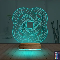 Geometrik Dekoratif 3D Lamba - Masa Gece Lambası Geometrik Dekoratif 3D Lamba - Masa Gece Lambası