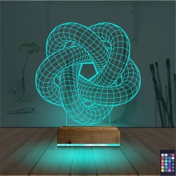 Geometrik Dekoratif 3D Lamba - Masa Gece Lambası Geometrik Dekoratif 3D Lamba - Masa Gece Lambası