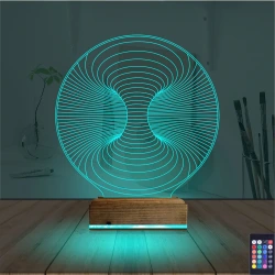 Geometrik Dekoratif 3D Lamba - Masa Gece Lambası Geometrik Dekoratif 3D Lamba - Masa Gece Lambası