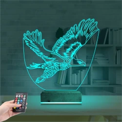 Kartal Futbol Taraftar 3D Lamba - Masa Gece Lambası Kartal Futbol Taraftar 3D Lamba - Masa Gece Lambası