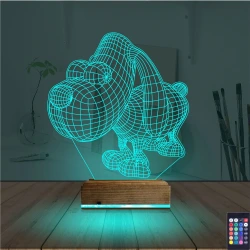 Köpek Çocuk Odası 3D Lamba - Masa Gece Lambası
