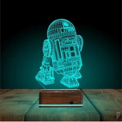 Robot SW Çocuk Odası 3D Lamba - Masa Gece Lambası Robot SW Çocuk Odası 3D Lamba - Masa Gece Lambası