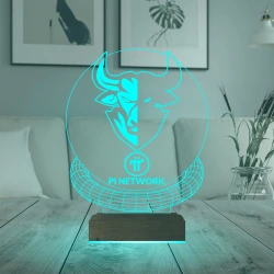 Crypto Pi Network Pi Coin Kripto Finans 3D Lamba - Masa Gece Lambası Crypto Pi Network Pi Coin Kripto Finans 3D Lamba - Masa Gece Lambası