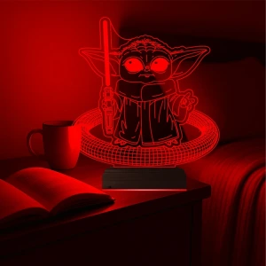 Çizgi Film Yoda 3D Lamba - Masa Gece Lambası Çizgi Film Yoda 3D Lamba - Masa Gece Lambası