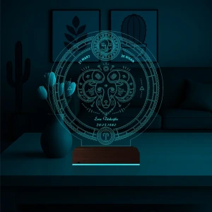 Astroloji Koç Burcu Kişiye Özel 3D Lamba - Masa Gece Lambası Astroloji Koç Burcu Kişiye Özel 3D Lamba - Masa Gece Lambası
