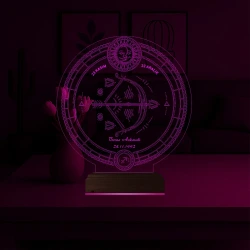 Astroloji Yay Burcu Kişiye Özel 3D Lamba - Masa Gece Lambası