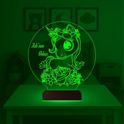 Unicorn At Çocuk Odası Kişiye Özel 3D Lamba - Masa Gece Lambası