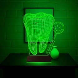 Smile Diş Hekimi Diş Doktoru Hediye Kişiye Özel 3D Lamba - Masa Gece Lambası Smile Diş Hekimi Diş Doktoru Hediye Kişiye Özel 3D Lamba - Masa Gece Lambası