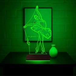 Balerin Bale Tasarım Kişiye Özel 3D Lamba - Masa Gece Lambası Balerin Bale Tasarım Kişiye Özel 3D Lamba - Masa Gece Lambası