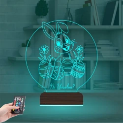Paskalya Tavşan Yumurta Çocuk Odası Kişiye Özel 3D Lamba - Masa Gece Lambası Paskalya Tavşan Yumurta Çocuk Odası Kişiye Özel 3D Lamba - Masa Gece Lambası