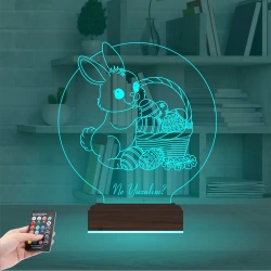 Paskalya Tavşan Yumurta Çocuk Odası Kişiye Özel 3D Lamba - Masa Gece Lambası Paskalya Tavşan Yumurta Çocuk Odası Kişiye Özel 3D Lamba - Masa Gece Lambası