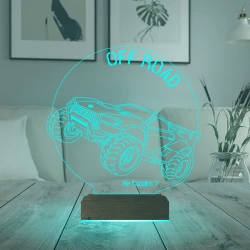 Off Road Arazi Aracı Jeep Tasarım Kişiye Özel 3D Lamba - Masa Gece Lambası Off Road Arazi Aracı Jeep Tasarım Kişiye Özel 3D Lamba - Masa Gece Lambası