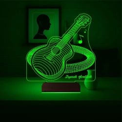 Klasik Gitar Enstrüman Gitarist Hediye Kişiye Özel 3D Lamba - Masa Gece Lambası Klasik Gitar Enstrüman Gitarist Hediye Kişiye Özel 3D Lamba - Masa Gece Lambası