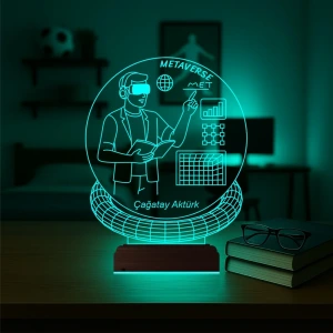 Metaverse Bilgisayar Yazılımcı Kişiye Özel 3D Lamba - Masa Gece Lambası Metaverse Bilgisayar Yazılımcı Kişiye Özel 3D Lamba - Masa Gece Lambası